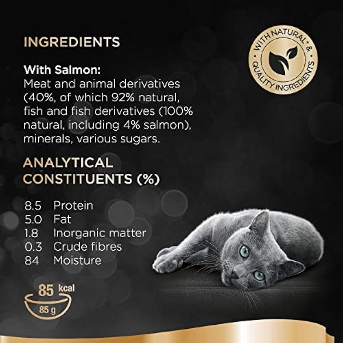 Sheba Fine Flakes in Jelly with Salmon – Wet cat food trays for adult cats – 22 x 85 g Pack