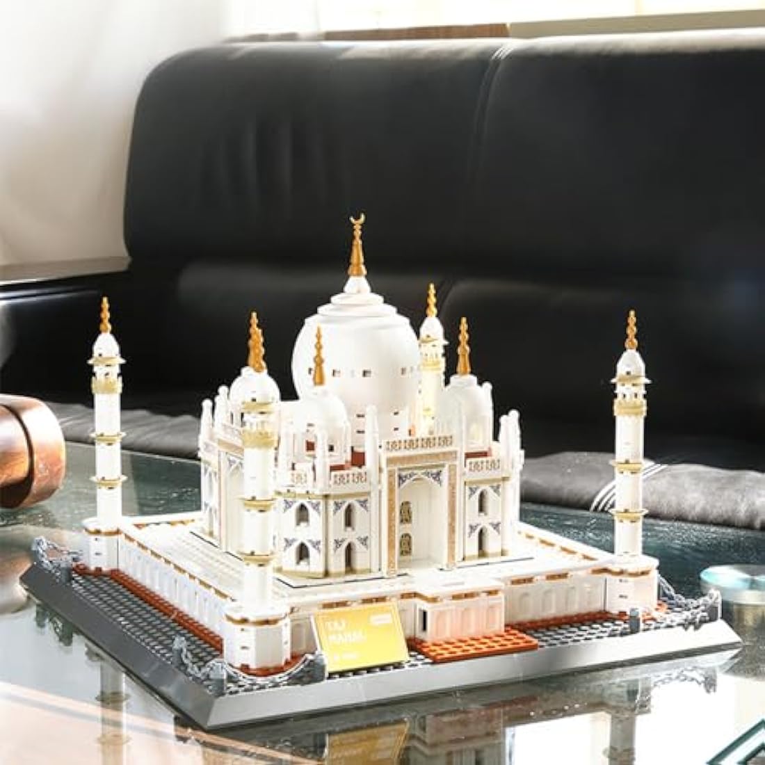 Taj Mahal Building Block Set 1,113 Pieces) India's Taj Mahal Famous Landmark Series Model for Kids and Adults