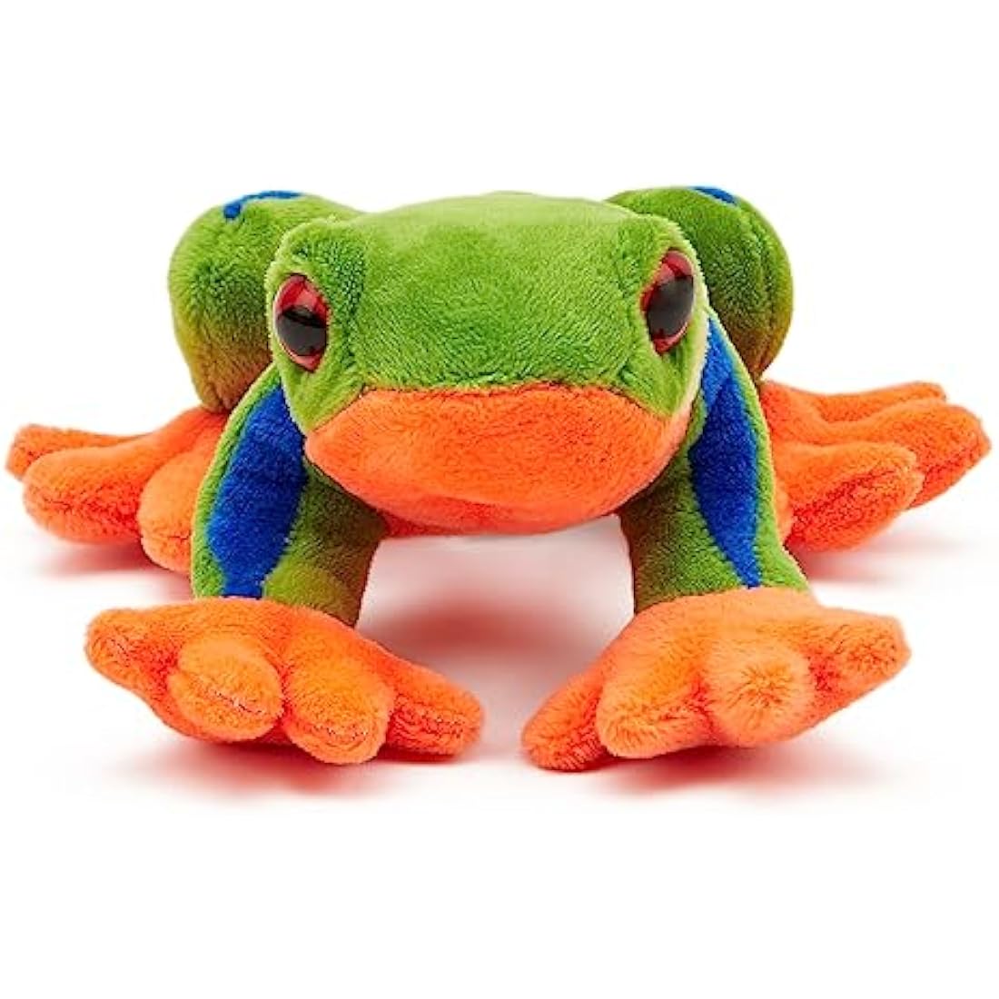 Zappi Co 100% Recycled Plush Tree Frog Toy (15cm Length) Stuffed Soft Cuddly Eco Friendly Animals Collection for Newborns – Lifelike & Realistic