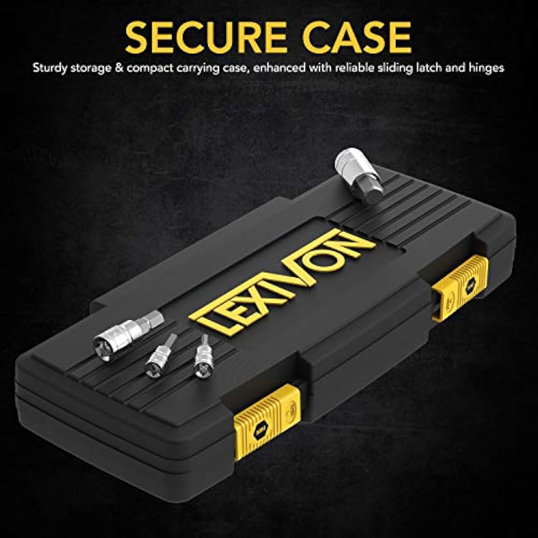 LEXIVON Master HEX Bit Socket Set, Premium S2 Alloy Steel | Complete 32-Piece, SAE and Metric Set | Enhanced Storage Case (LX-144)