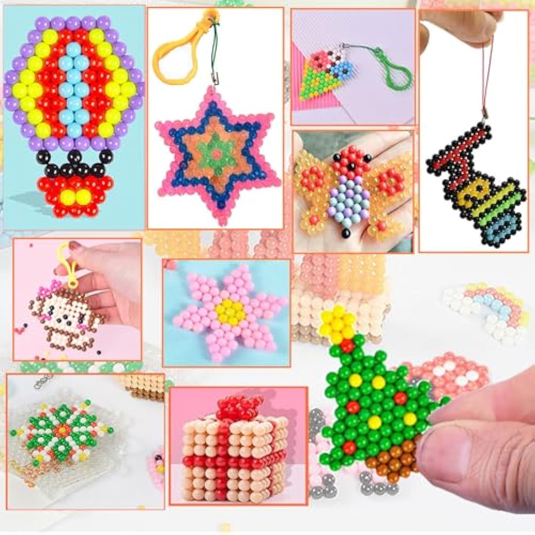 Vytung Water Fuse Beads 3600 pcs 24 Colors(6 Jelly) for Kids Beginners Activity Pack (24 Color Pack)