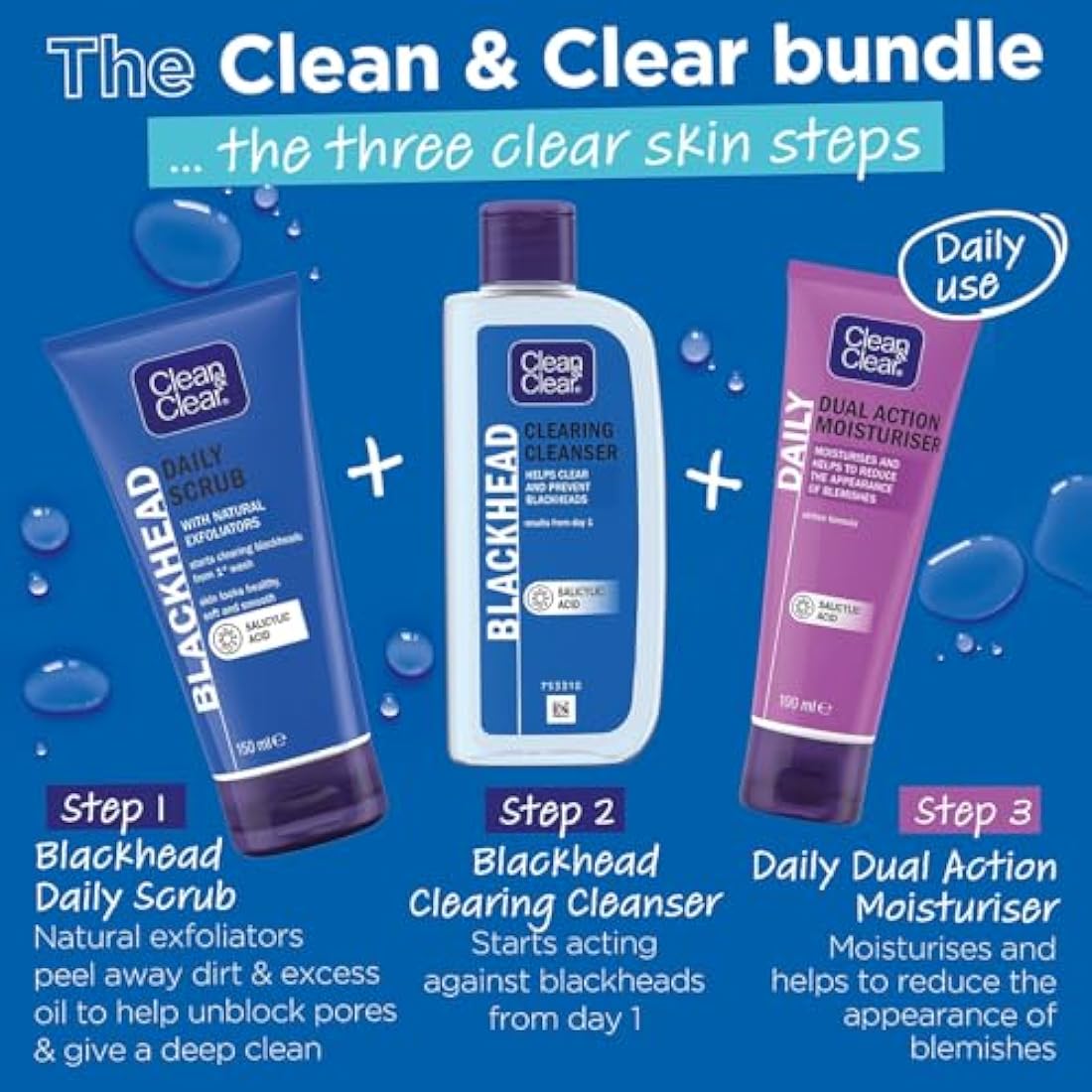 Clean & Clear Dual Action Moisturiser, 100ml