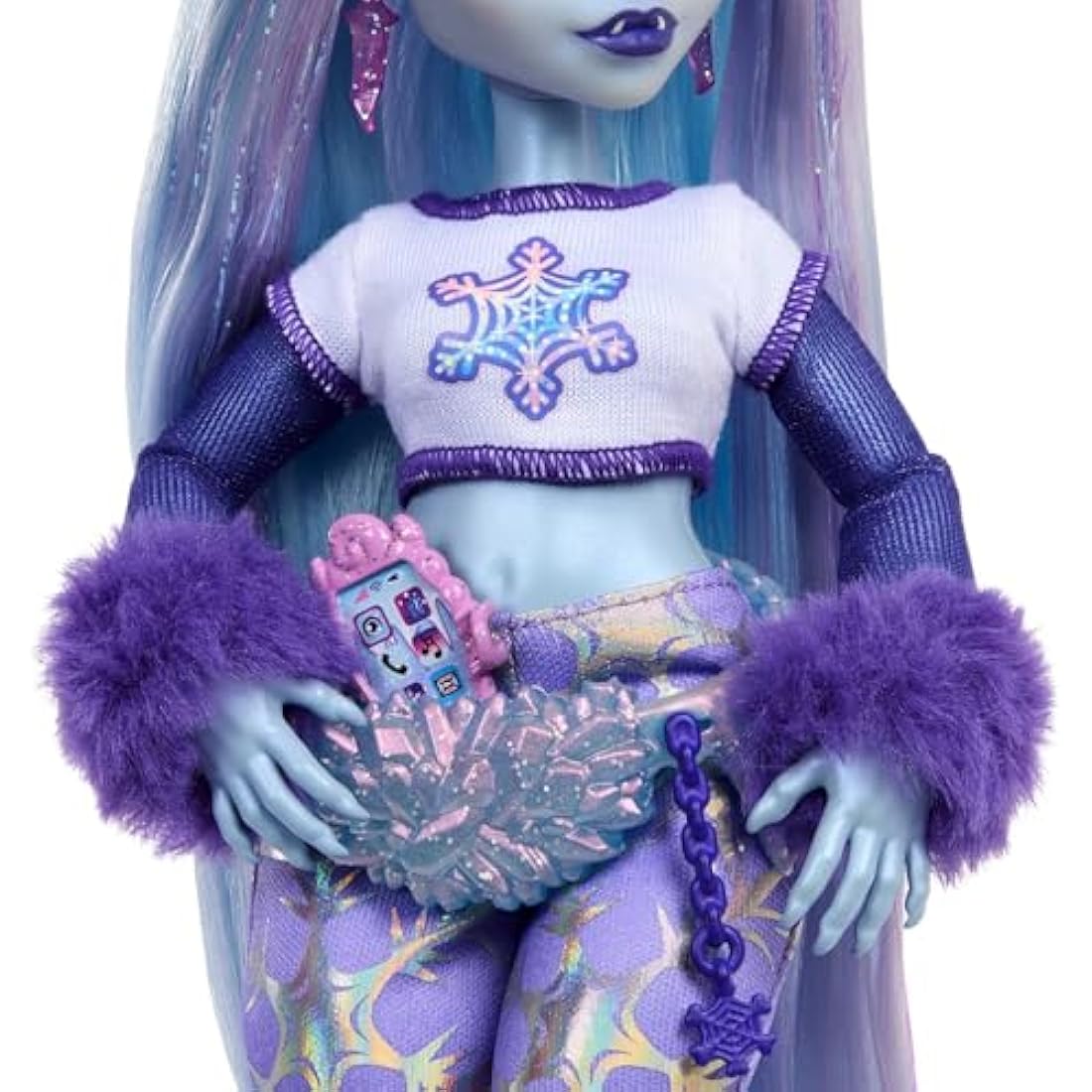 Monster High Doll, Abbey Bominable Yeti Fashion Doll with Pet Mammoth and Themed Accessories, HNF64