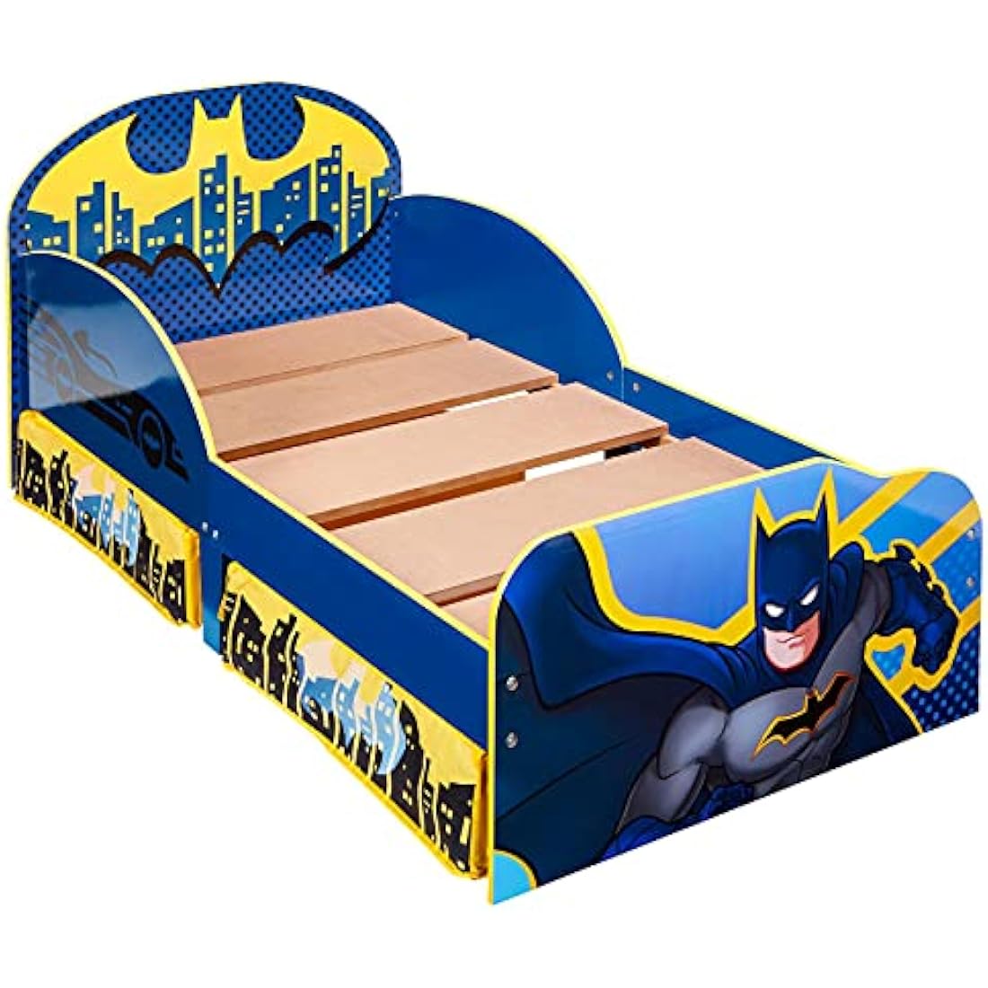BATMAN Kids Toddler Bed with Storage Drawers