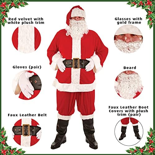 Wicked Costumes Super Deluxe 8pc Santa Suit