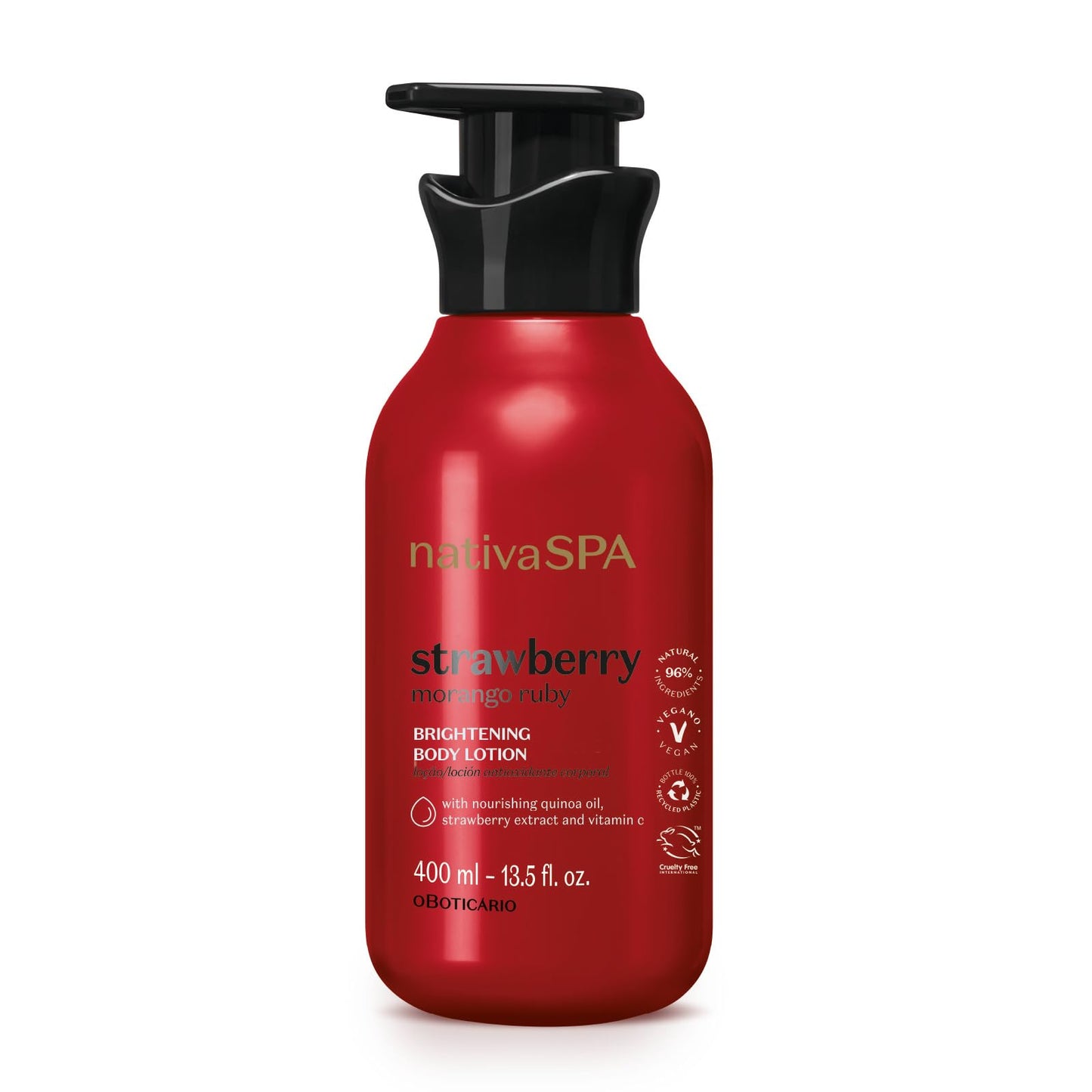 Loção Hidratante Morango Ruby Nativa SPA - 400ml