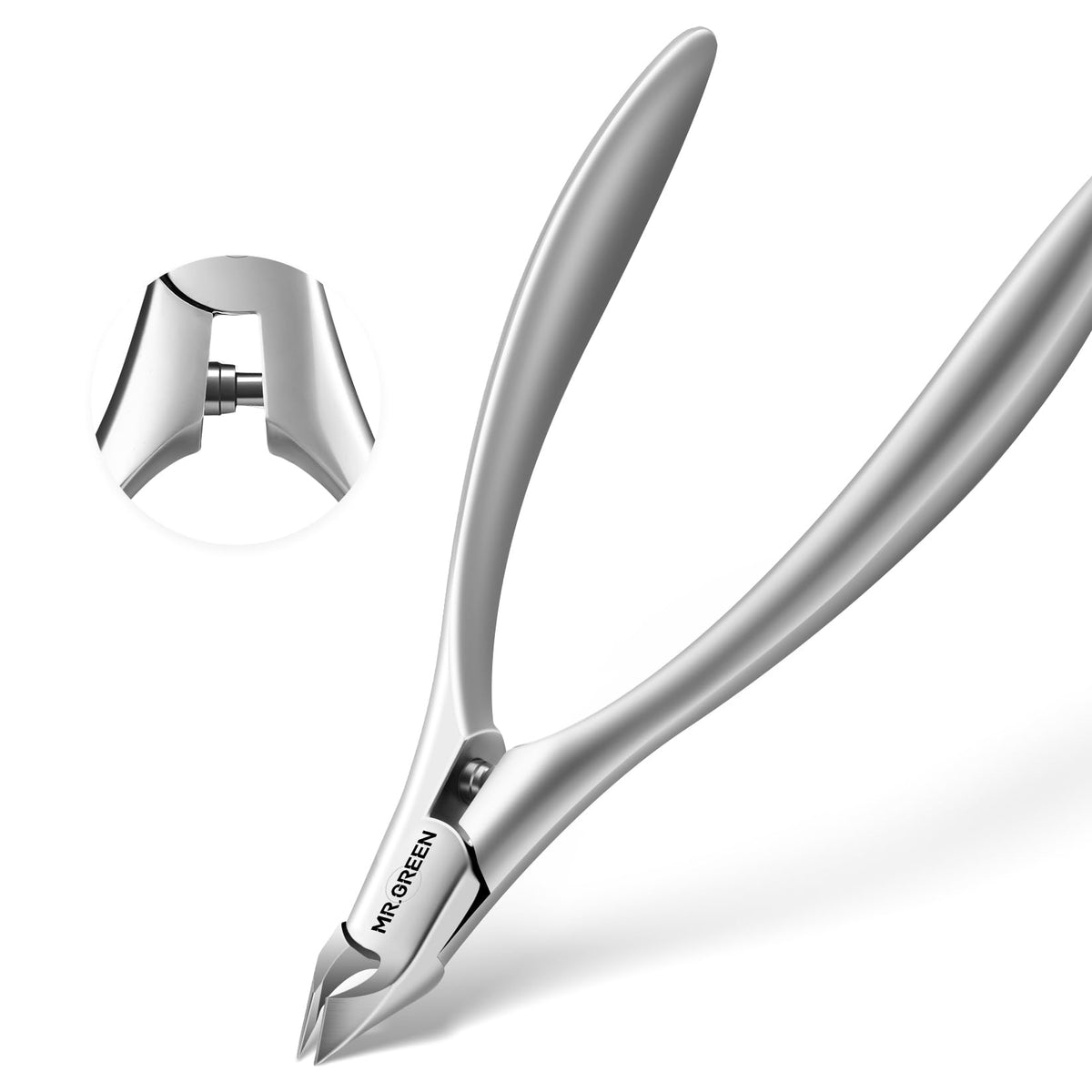 MR.GREEN Cuticle Scissors Innovate Built-in Spring Cuticle Nippers Clippers Trimmer Dead Skin Remover Beauty Manicure Tool (Cuticle Nipper)