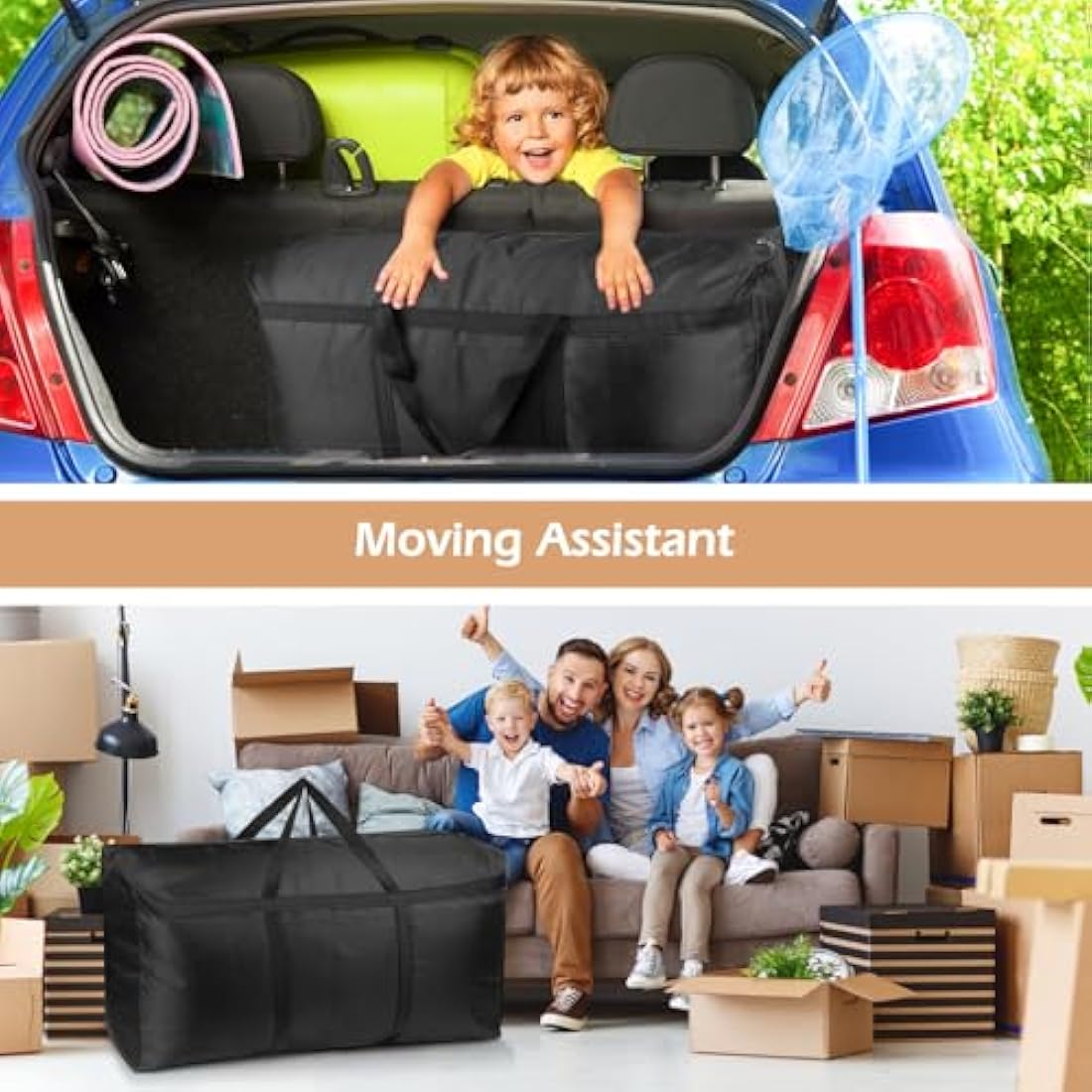 Large Storage Bags Clothes,House Moving Boxes Large,Strong Packing Bags for Moving
