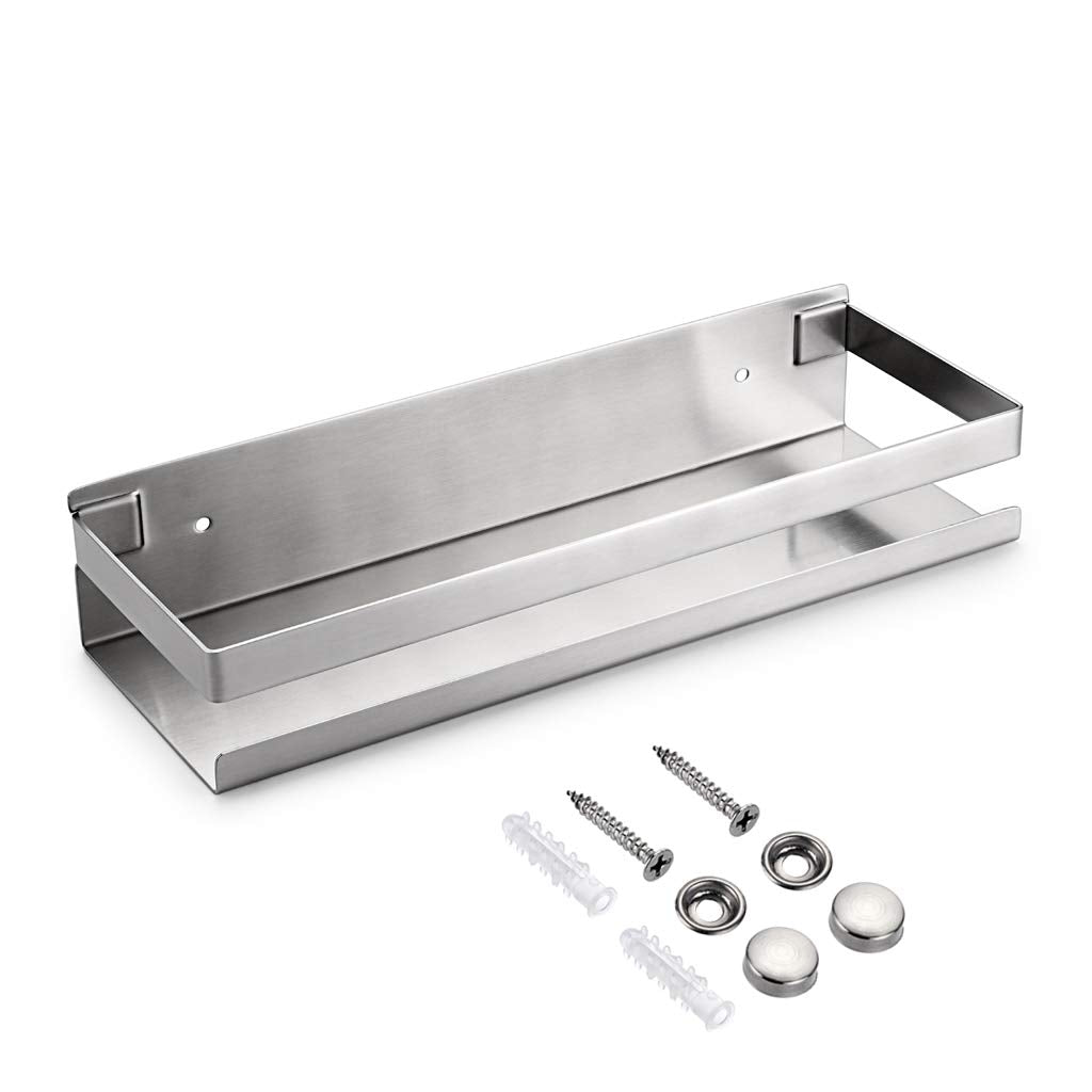SUMNACON Bathroom Corner Shelf Stainless Steel Shelf for Bathroom Accessories, Wall Mounted Shelf for Kitchen, Bathroom, Living Room, Hotel (30cm,