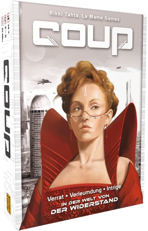 ELZNIR GAMES Coup Resistor in GERMAN language, Multi-Colour, condition new, scruffy, open box