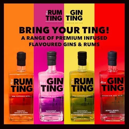 GinTing Berries, Berries, Berries | Flavoured Gin 70cl | London Dry Gin with Delicious Berry and Fruit Gin Twist – Packed with Strawberry, Blueberry, Blackberry & Raspberry Gin Botanicals