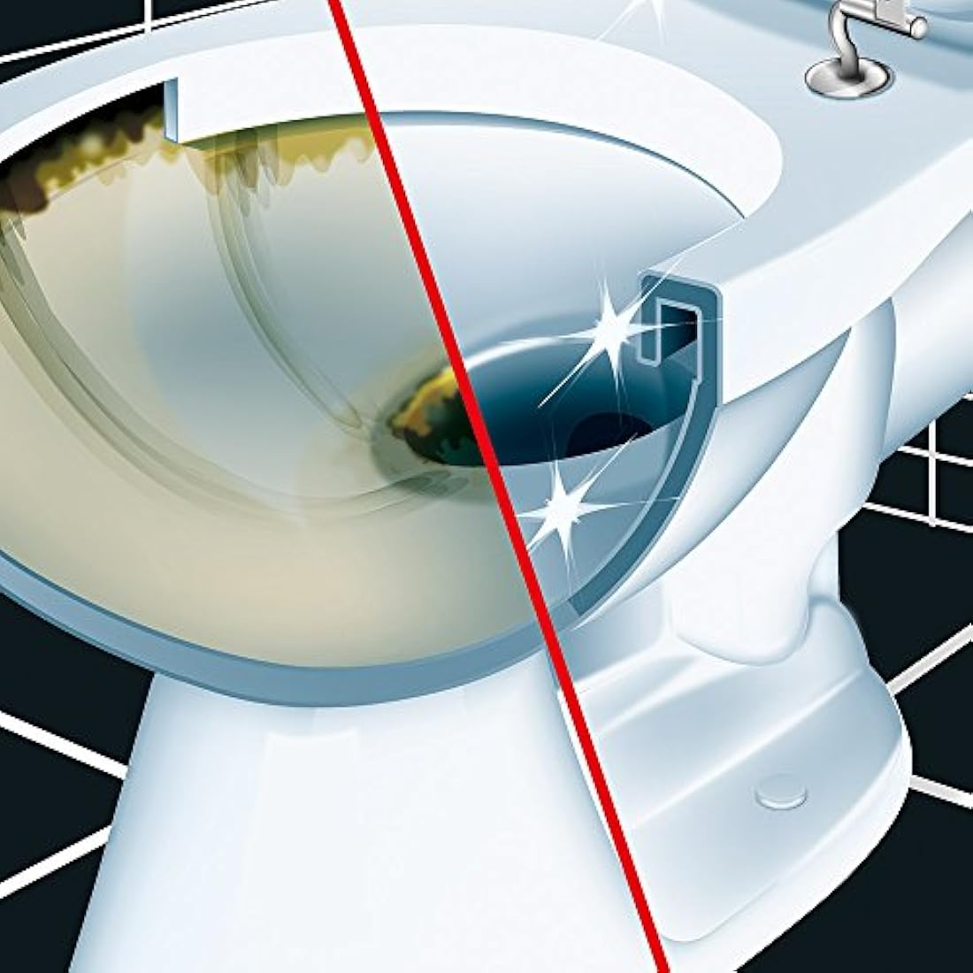 HG Toilet Renovation Cleaning Kit, Effective Bathroom & WC Cleaner, Cleans and Descales Toilet Bowl & Under Toilet Rim, Limescale & Stain Remover - 500ml (318006106)