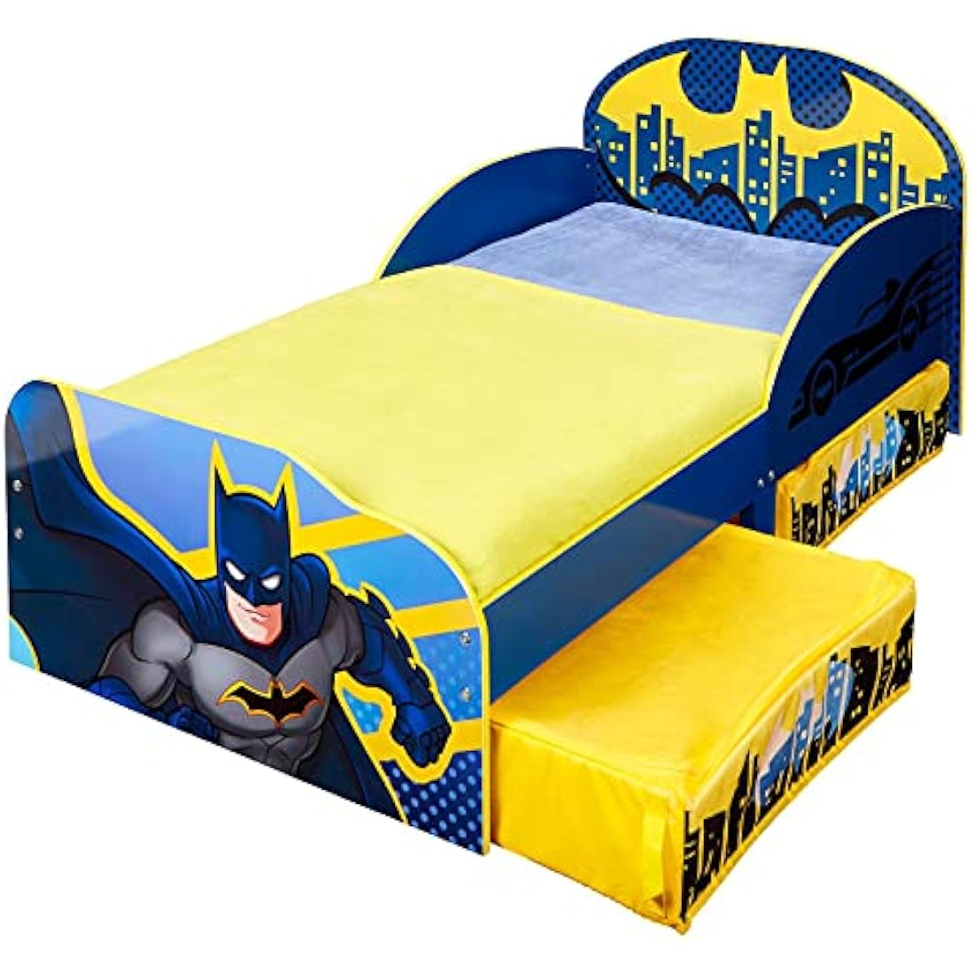 BATMAN Kids Toddler Bed with Storage Drawers