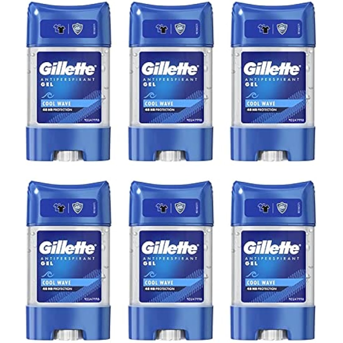 Gillette Clear Gel Cool Wave Antiperspirant Deodorant For Men 70ml, 48 Hour Invisible Sweat And Odour Protection, Invisible