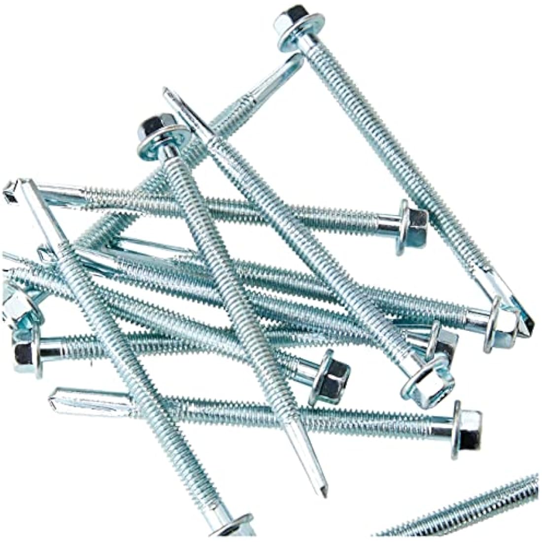TIMCO Metal Construction Heavy Section Screws - 5.5 x 80mm - Hex - Self-Drilling - Zinc