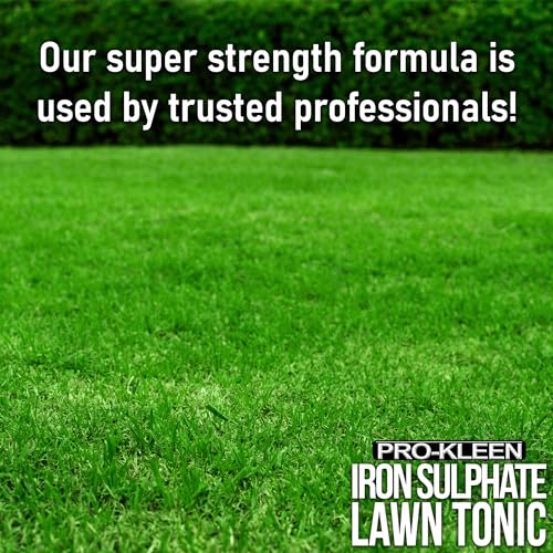 Pro-Kleen Lawn Tonic Liquid Iron Sulphate Quality Ferrous Conditioner, Fertiliser, Grass Greener, Turf Hardener | Long-Lasting for a Healthier Looking Garden | Helps Prevent Lawn Disease (5 Litres)