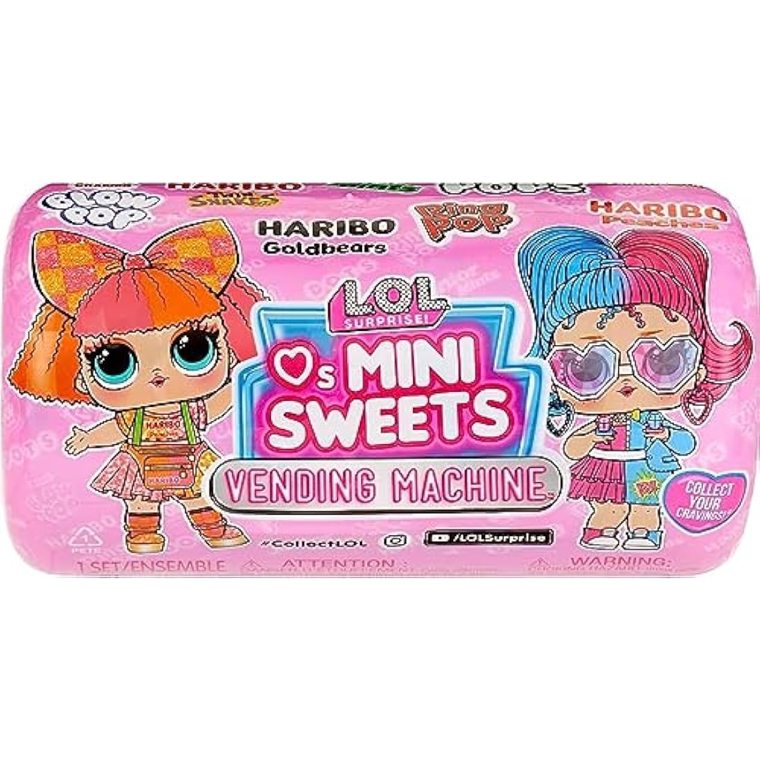 LOL Surprise Loves Mini Sweets Series 3 Vending Machine with 8 Surprises, Accessories, Vending Machine Packaging, Limited Edition Doll, Candy Theme, Collectible Doll- Great Gift for Girls Age 4+