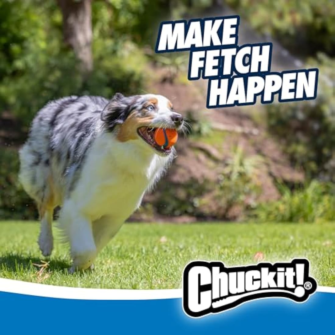 ChuckIt! Fetch Medley Gen 1 Rubber Dog Balls, The Whistler, Max Glow & Rebounce Balls for Dogs, Durable High Bounce Launcher Compatible Dog Toy, Medium, 3 Pack