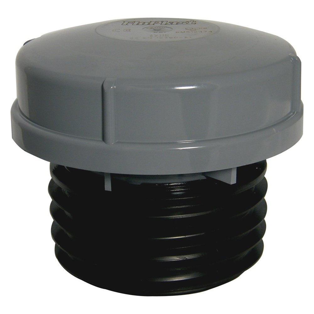 FloPlast AF110G Push-Fit Air Admittance Valve - Grey