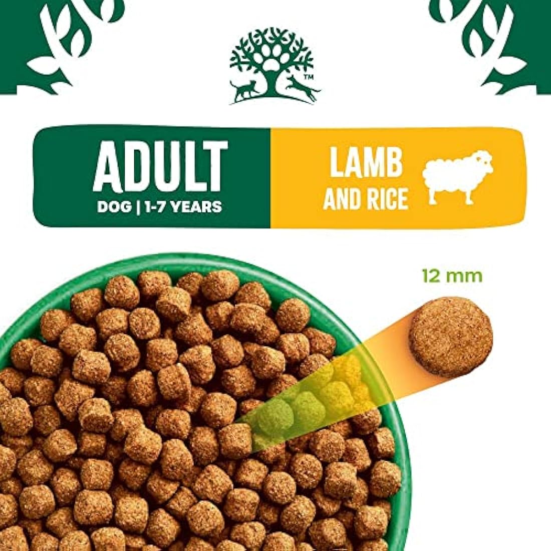 James Wellbeloved Complete Dry Adult Dog Food Lamb and Rice, 7.5 kg