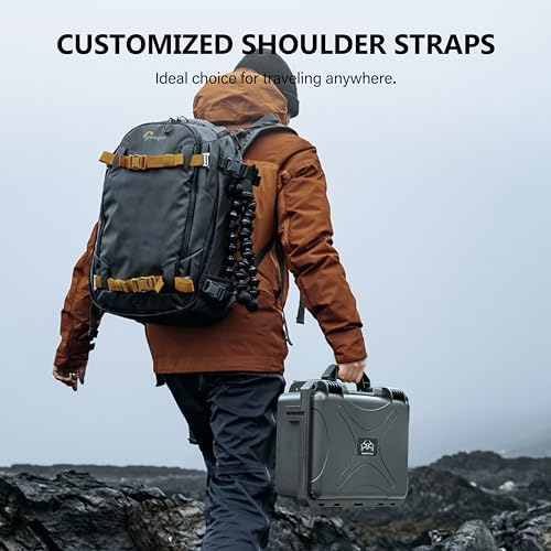 STARTRC Dual Layer Hard Case for DJI Mini 4 Pro, Waterproof Pressure Resistant Carrying Case for DJI Mini 4 Pro Accessories - Fits for DJI RC 2/RC-N2