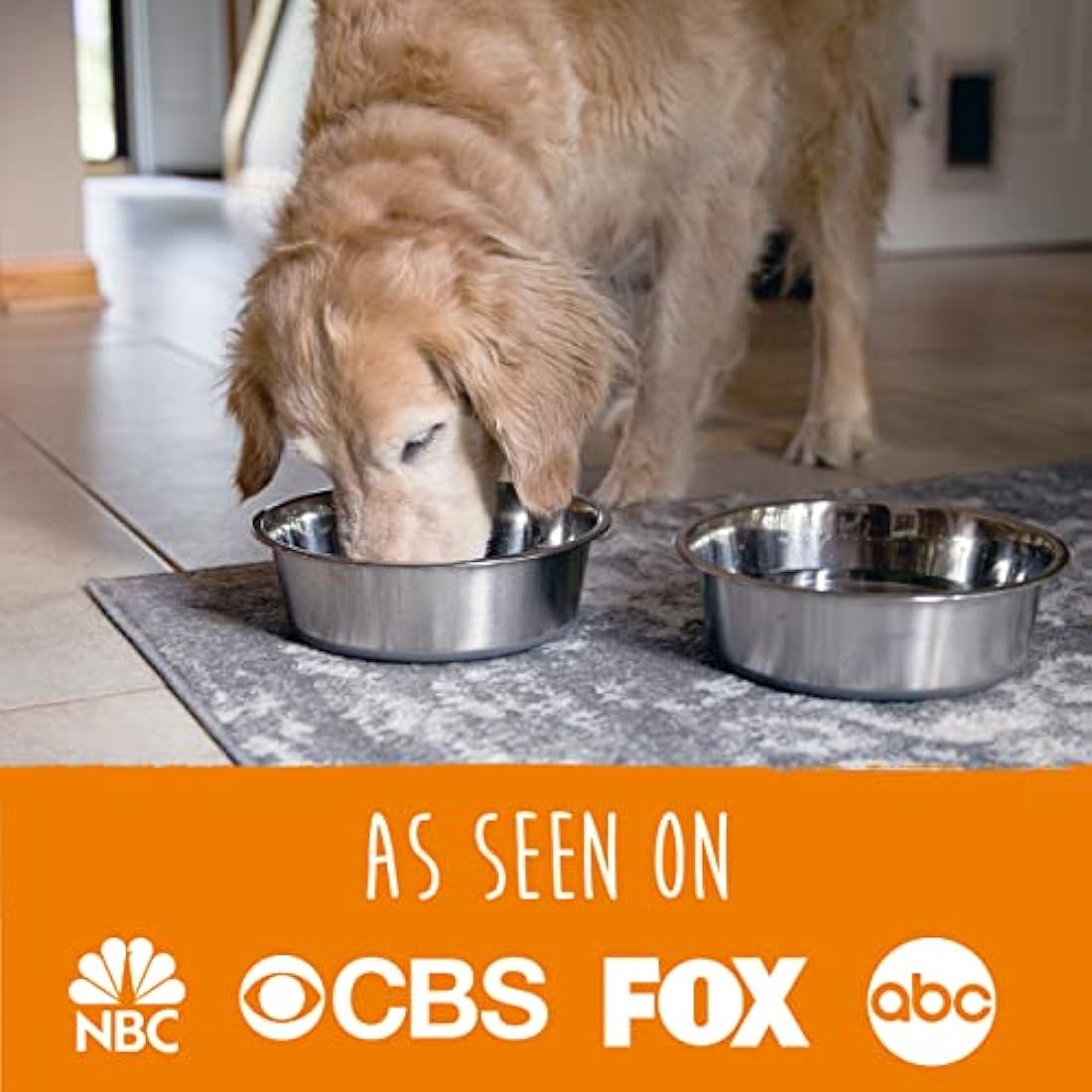 Mighty Paw Stainless Steel Dog Bowls - Durable Material - Won't Rust Or Discolor - Prevents Spills And Messes With Non-Slip Silicone Bottom - Holds Variety Of Dog Wet & Dry Food - Available In 3 Sizes