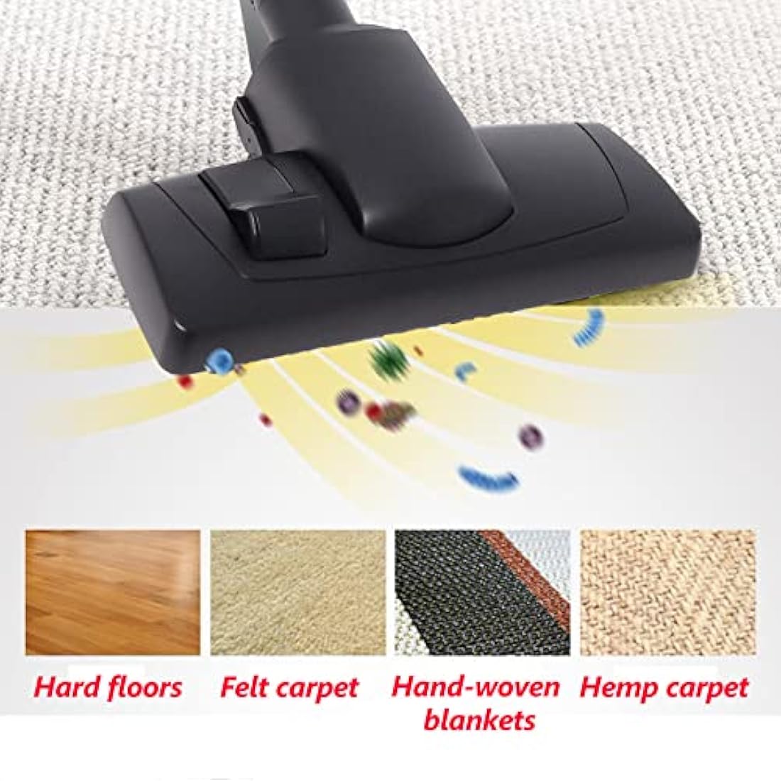 Poweka Floor Head Brush Compatible with Miele Vacuum Cleaner 35 mm Head Replacement for S1 S2 S4 S5 S6 S8 Vacuum Cleaner Floorhead