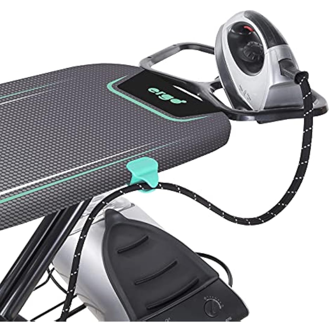 Minky Ergo Plus Mint Prozone Ironing Board 122 x 38cm, Black