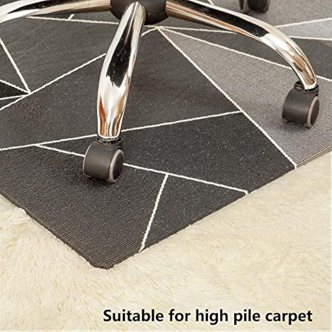 Luxury Chair Mat for Carpeted Floor,Office Chair Mat hardwood floors, 120 X 90cm Multi-Purpose Carpet Protector for Home and Office, protects floors, anti-skidding and stop noise, Style Carrara