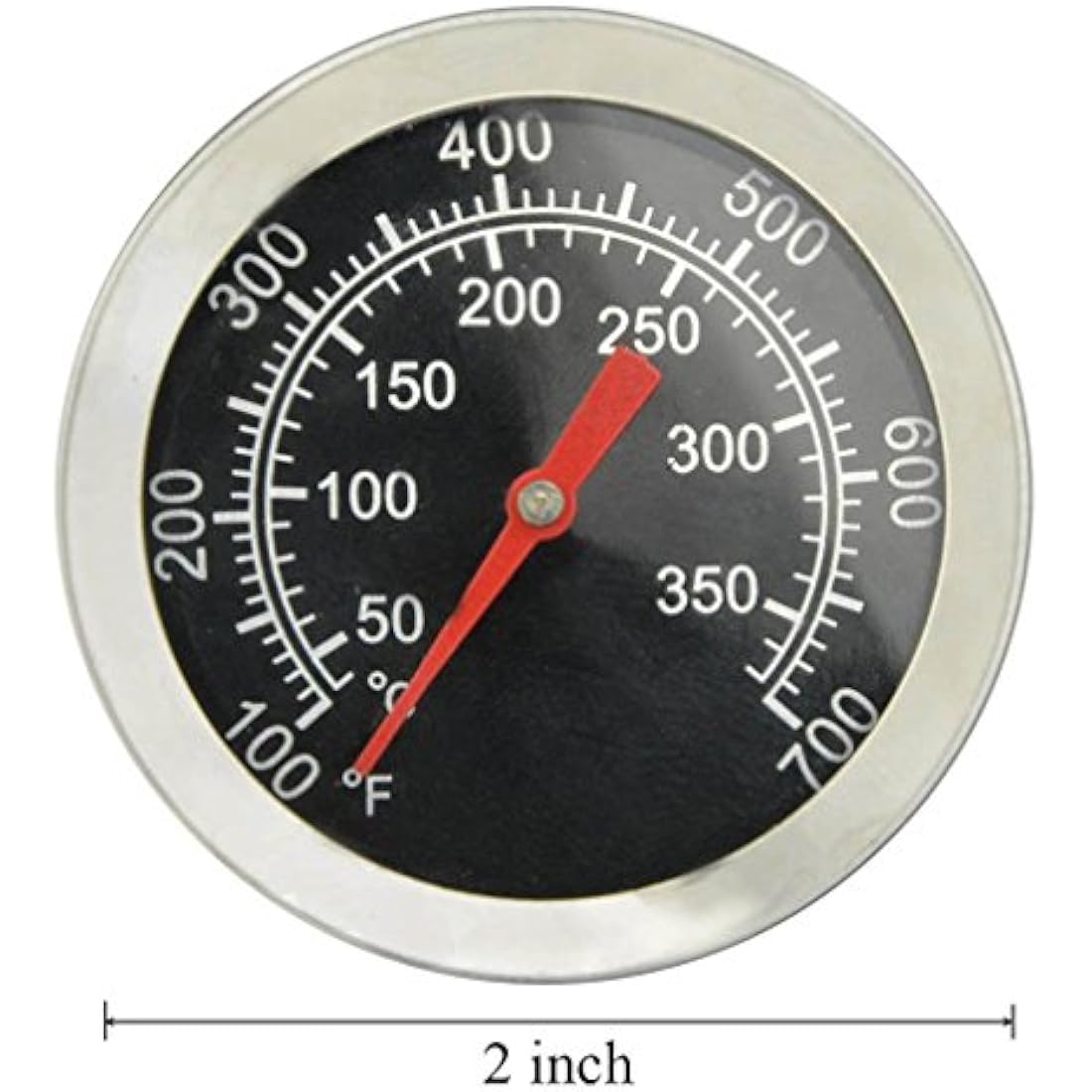 onlyfire BBQ Charcoal Smoker Gas Grill Char-Grillers Dial 2" (52MM) Thermometer Temperature Gauge