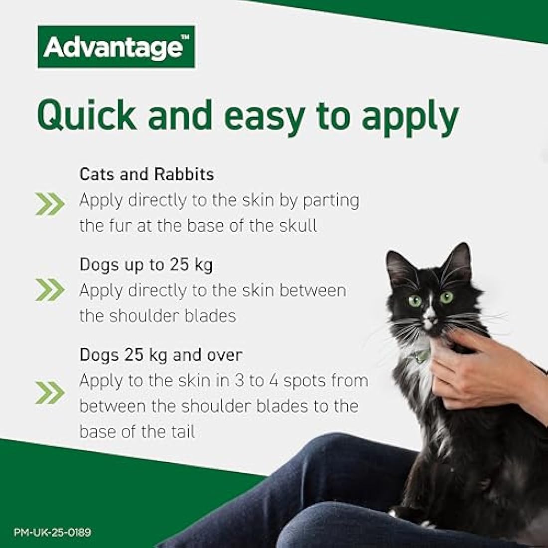 Advantage Spot On Flea Treatment For Large Cats and Rabbits Over 4kg (4 pipettes, 80mg), Kills Fleas Within 24 Hours, Prevents Further Infestation For Up To Four Weeks in Cats