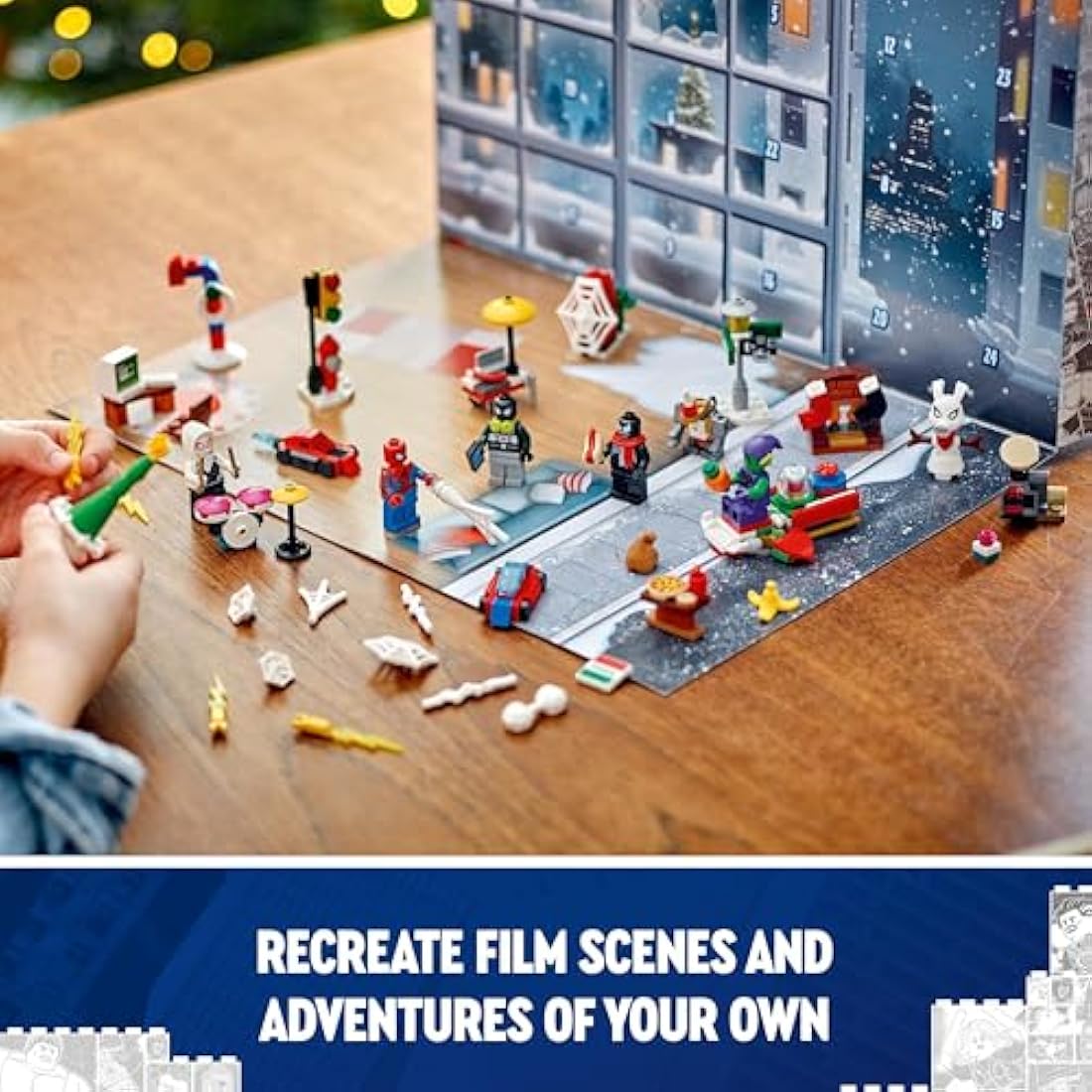 LEGO Marvel Spider-Man Advent Calendar 2024, Buildable Christmas Countdown Toy for Kids, with 24 Super Hero Surprises Including 5 Minifigures, Festive Gift for 7 Plus Year Old Boys and Girls 76293
