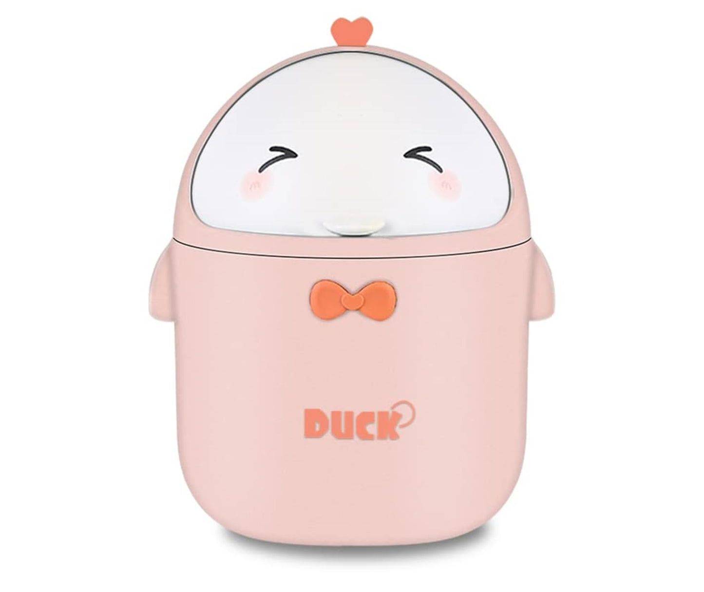 TOGHPUW Desk Bin, Mini Trash, Cute Small Waste Bin, Deskbin with Lid, Suitable For Office, Bedroom, Children'S Room (pink)