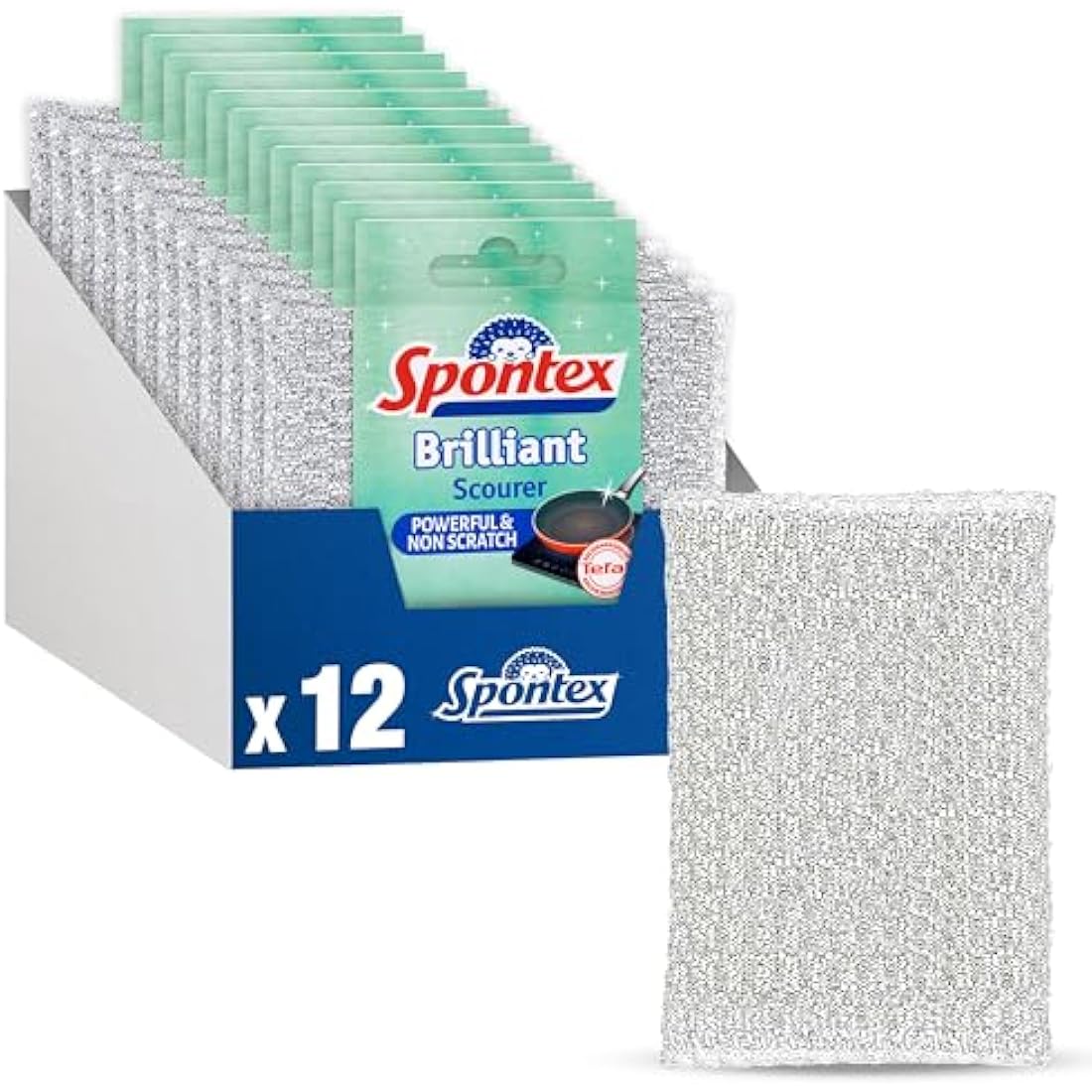 Spontex Brilliant Scourer, 13 x 8.5 cm