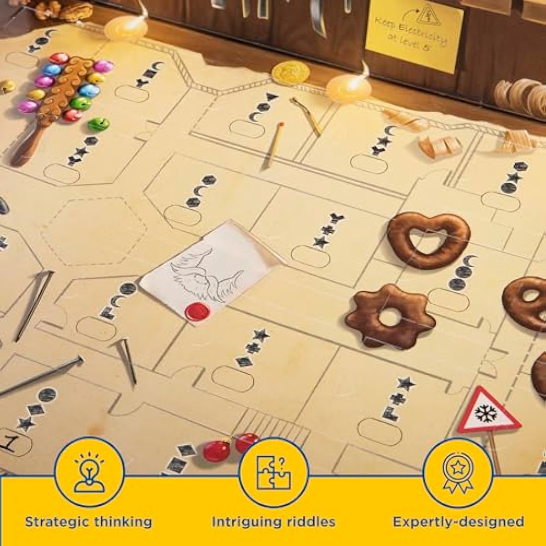 Thames & Kosmos EXIT: Advent Calendar - The Silent Storm, Escape Room Card Game, Family Games for Game Night, Holiday Season Games for Adults and Kids, For 1+ Players, Ages 10+