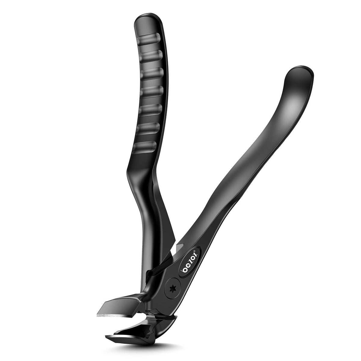 BEZOX Ergonomic Nail Clipper for Seniors - Long Handle Nail Clippers with Catcher, Toenail Clipper for Thick Toenails and Fingernails, Precision Nail