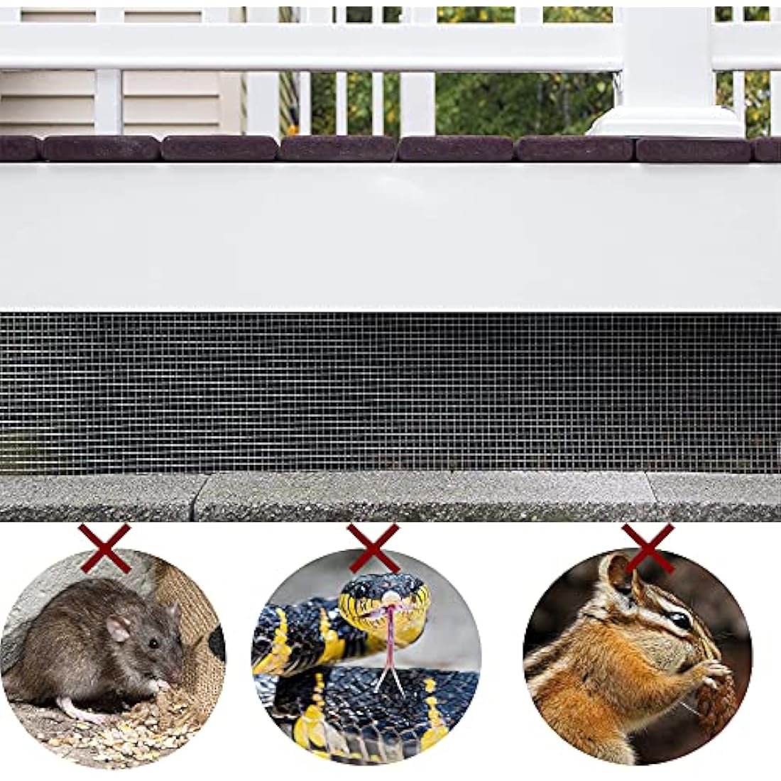 C&Xanadu 200mm X 3m Rat Mesh Rodent Proofing Wire Mesh Roll,Welded Metal Mesh Galvanised,Stop & Prevent Mice & Mouse Access