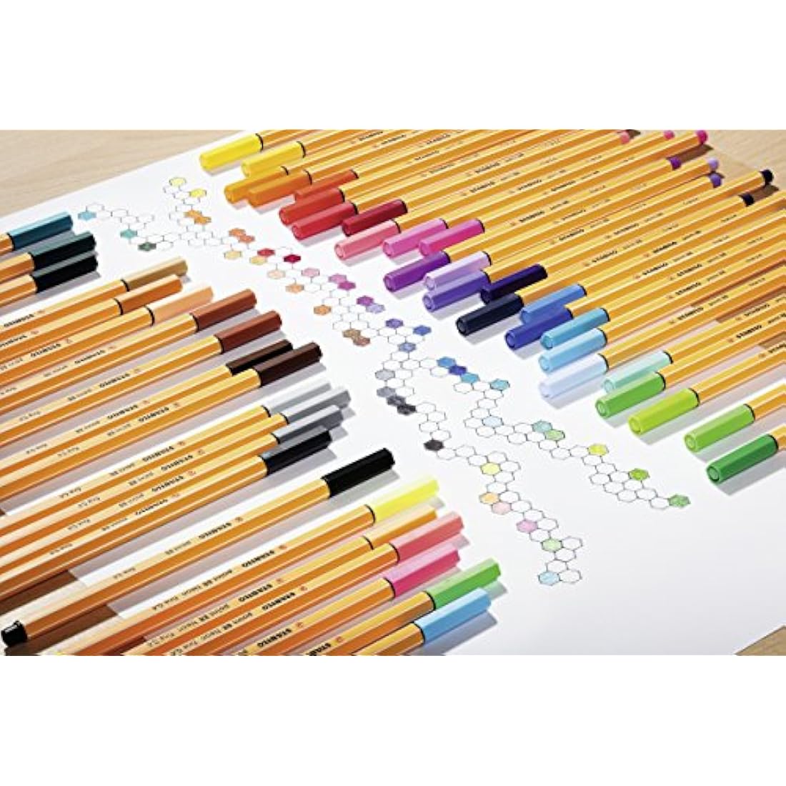 STABILO point 88 - Fineliner - Pack of 30 - Assorted Colours including 5 Neon Colours