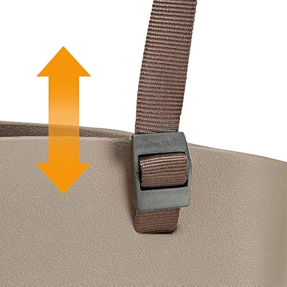 Ferplast Carrier bag for small dogs WITH-ME, EVA, Soft rubber plastic, washable, Adjustable handles, Safety belt included, 21.5 x 43.5 x h 27 cm Dove grey