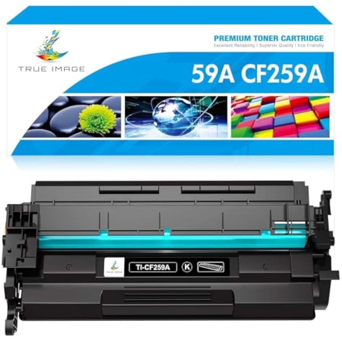 TRUE IMAGE Compatible CF259A Toner Cartridge for HP 59A Laserjet Pro M404dn Toner M404dw MFP M428fdw M428dw M428fdn M404n M304n M304dn M406 M430 M428 M404 M304 59X CF259X (Black, 1-Pack)