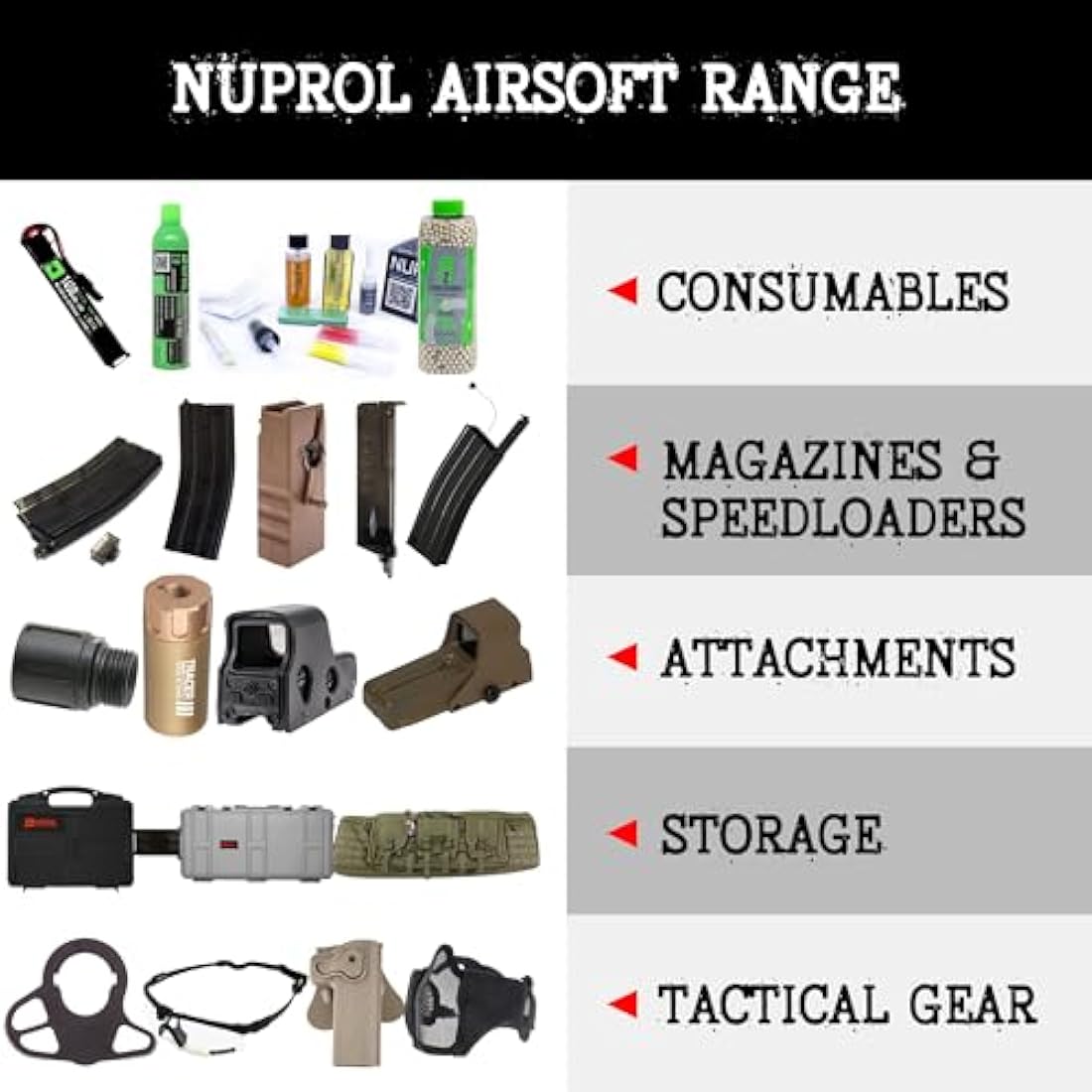NUPROL Large Rifle Wheeled Hard Case (Wave Foam);