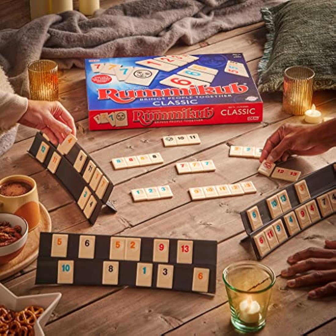 Rummikub IDEAL Classic Game: Brings People Together | Family Strategy Games | For 2-4 Players | Ages 7+