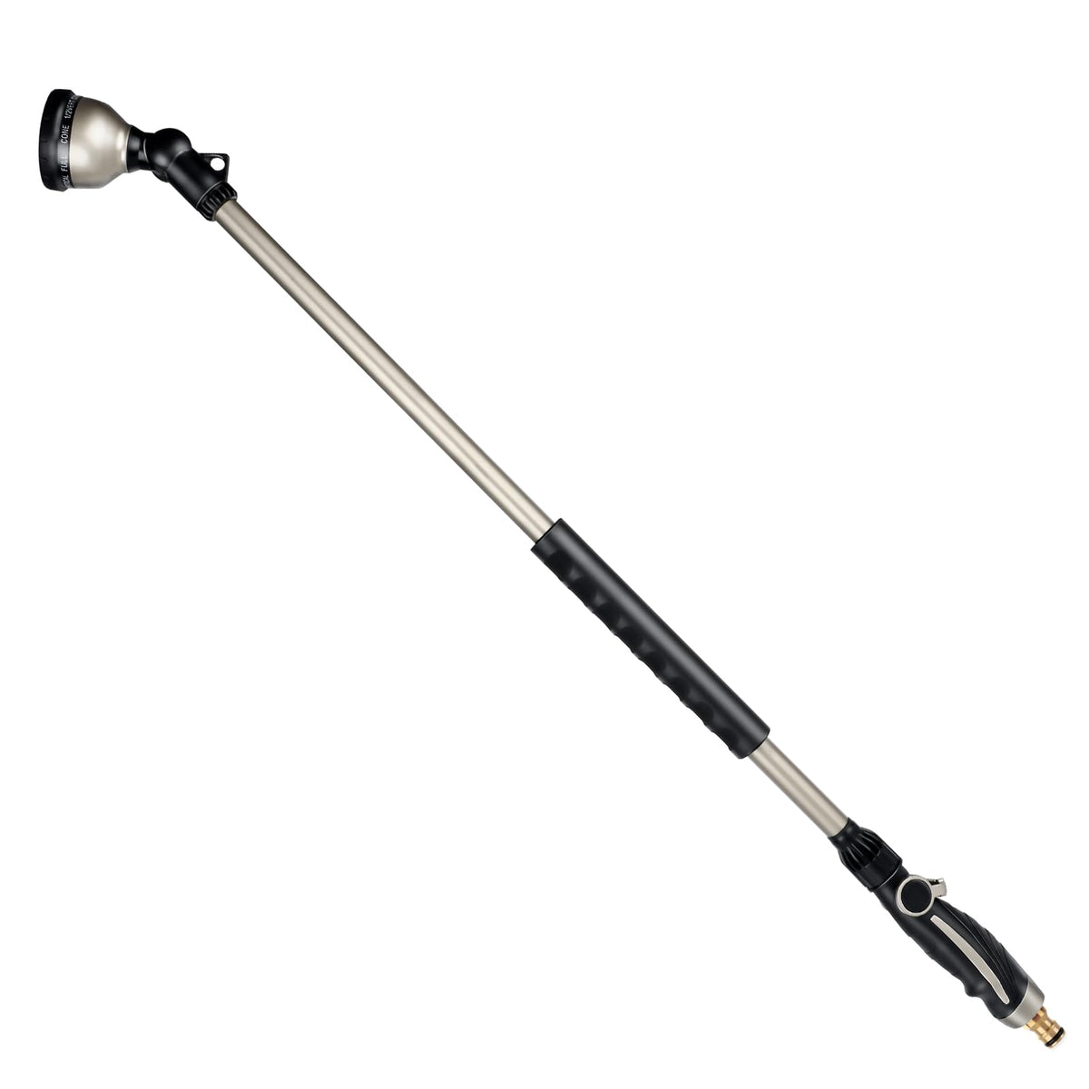 RESTMO Watering Lance Heavy Duty, 94cm Metal Spray Lance | 180? Adjustable Ratcheting Head | 10 Spray Patterns Hose Wand, Perfect Garden Long Sprayer
