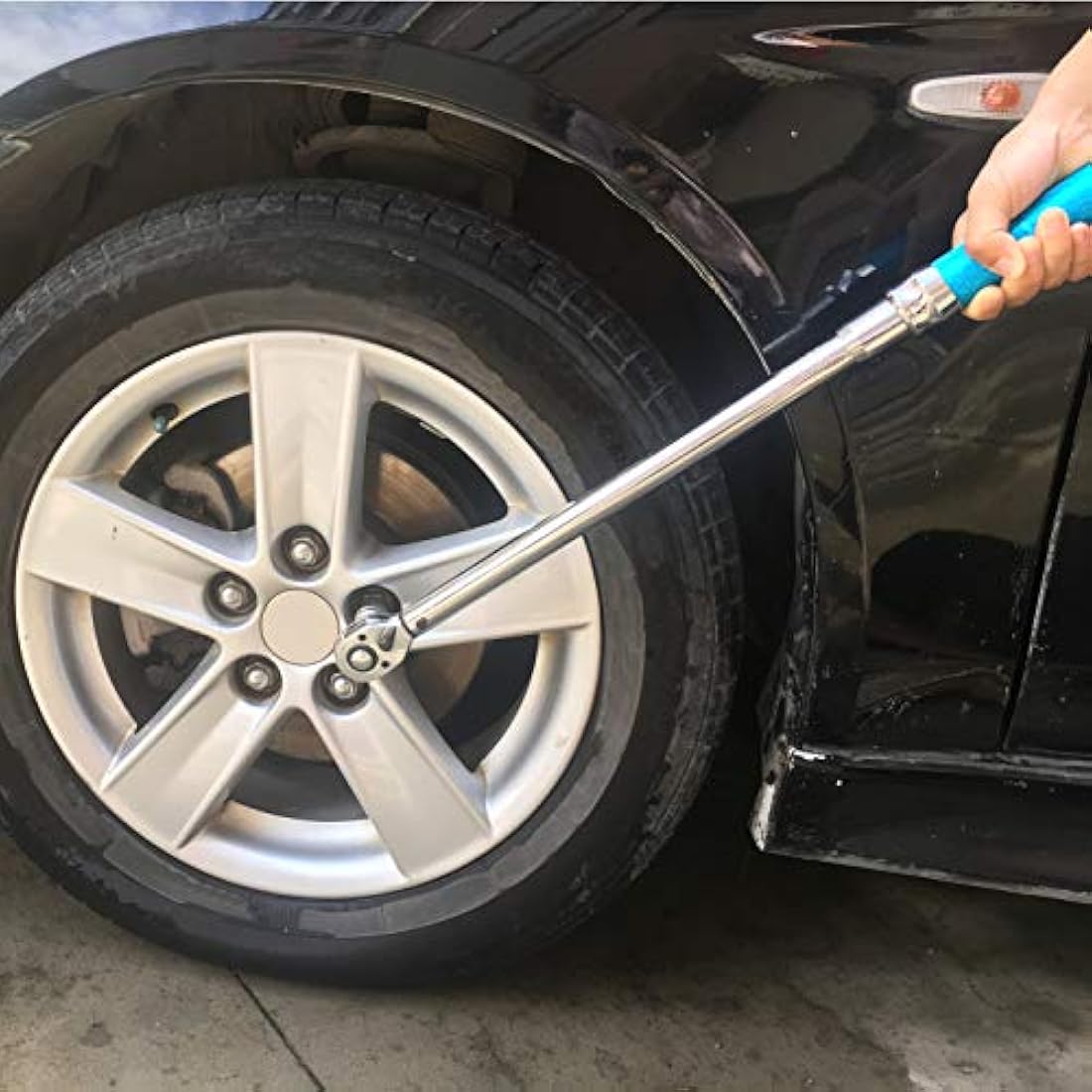 Beslands Torque Wrench 1/2, 65-350nm & 50-260ft, Adjustable Wheel Wrench for Car Bike Ratchet