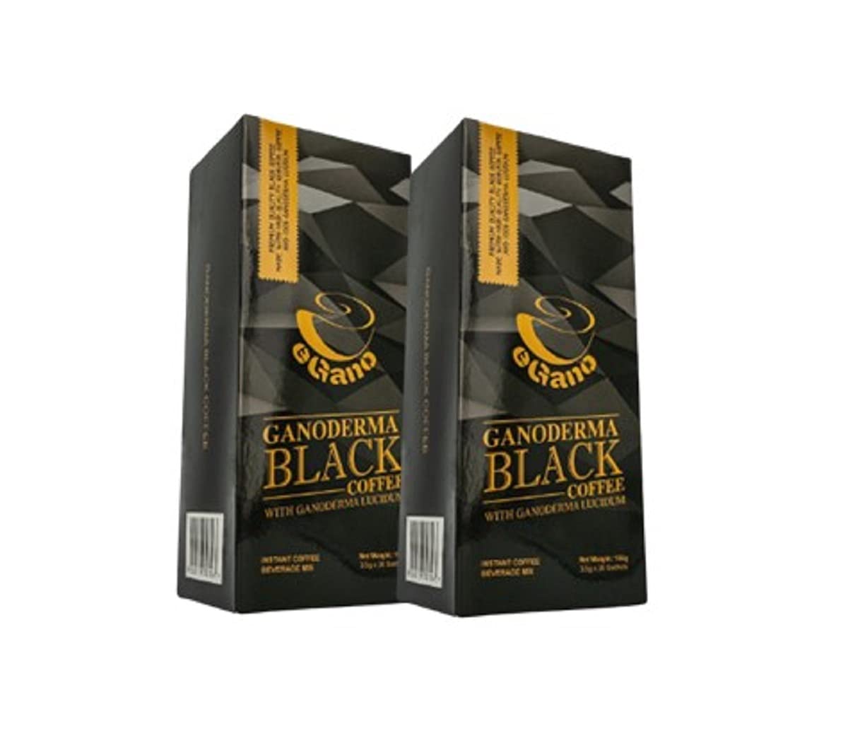 2 Boxes eGano Premium Ganoderma Black Coffee Instant Coffee with Ganoderma Lucidum Extract (30 Sachets x 3.5g / Box)