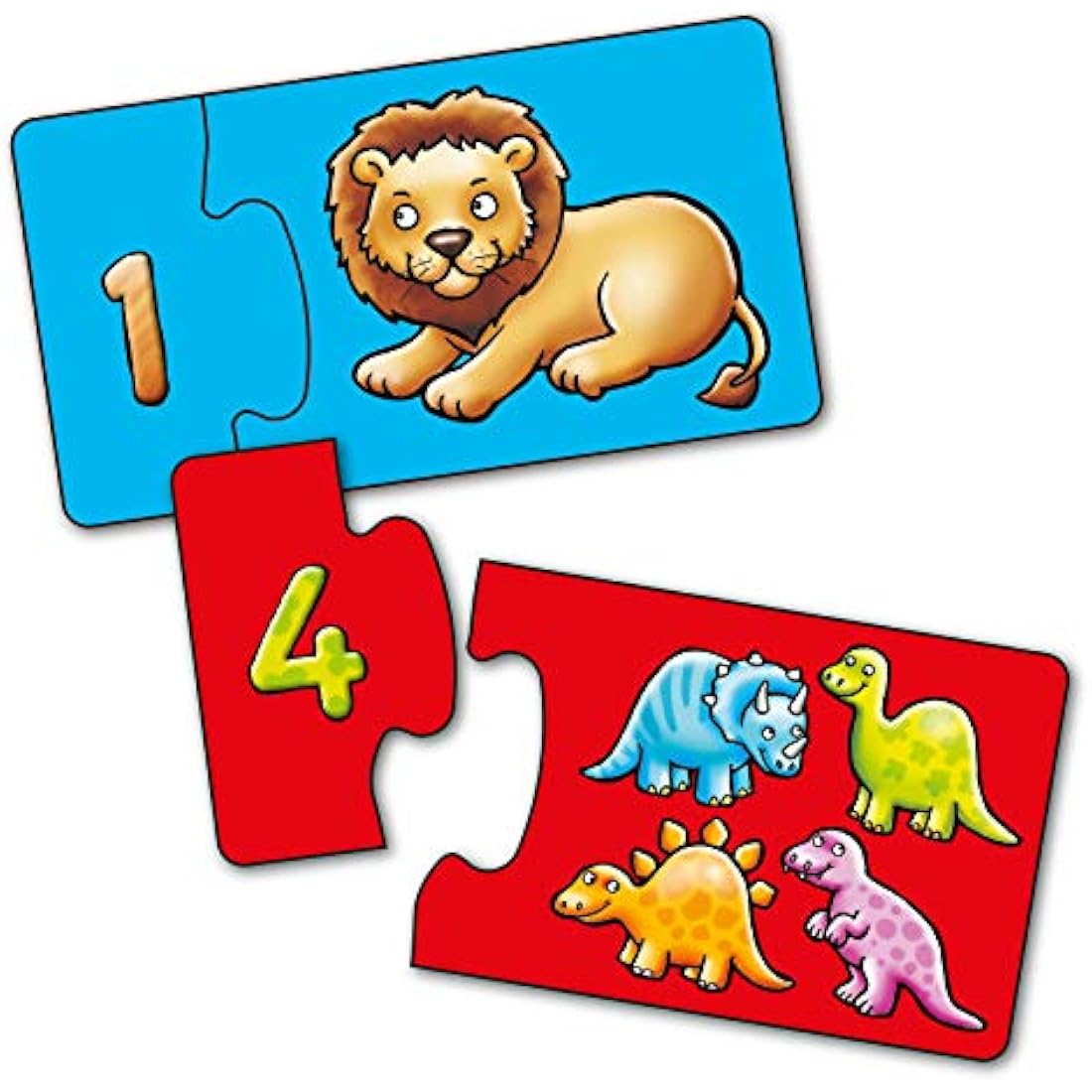 Orchard Toys Match and Count Jigsaws, Learn to Count from 1-20, Match Number and Picture, 20 in a Box, Educational, Number Skills for Kids Age 3+