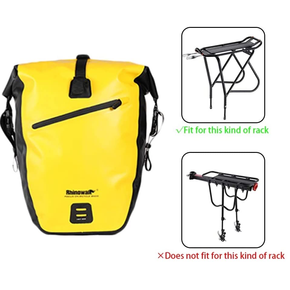 Rhinowalk Bike Bag Waterproof Bike Pannier Bag 27L,(for Bicycle Cargo Rack Saddle Bag Shoulder Bag Laptop Pannier Rack Bicycle Bag Professional