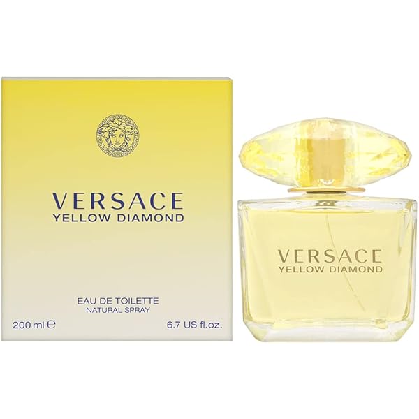 Versace Yellow Diamond Gift Set 90ml EDT + 100ml Body Lotion + 100ml Shower Gel + 5ml EDT Women's Fragrance