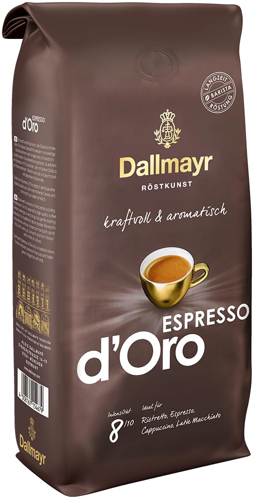 Dallmayr Espresso D 'oro in Beans, Pack of 1 x 1000g Bag)