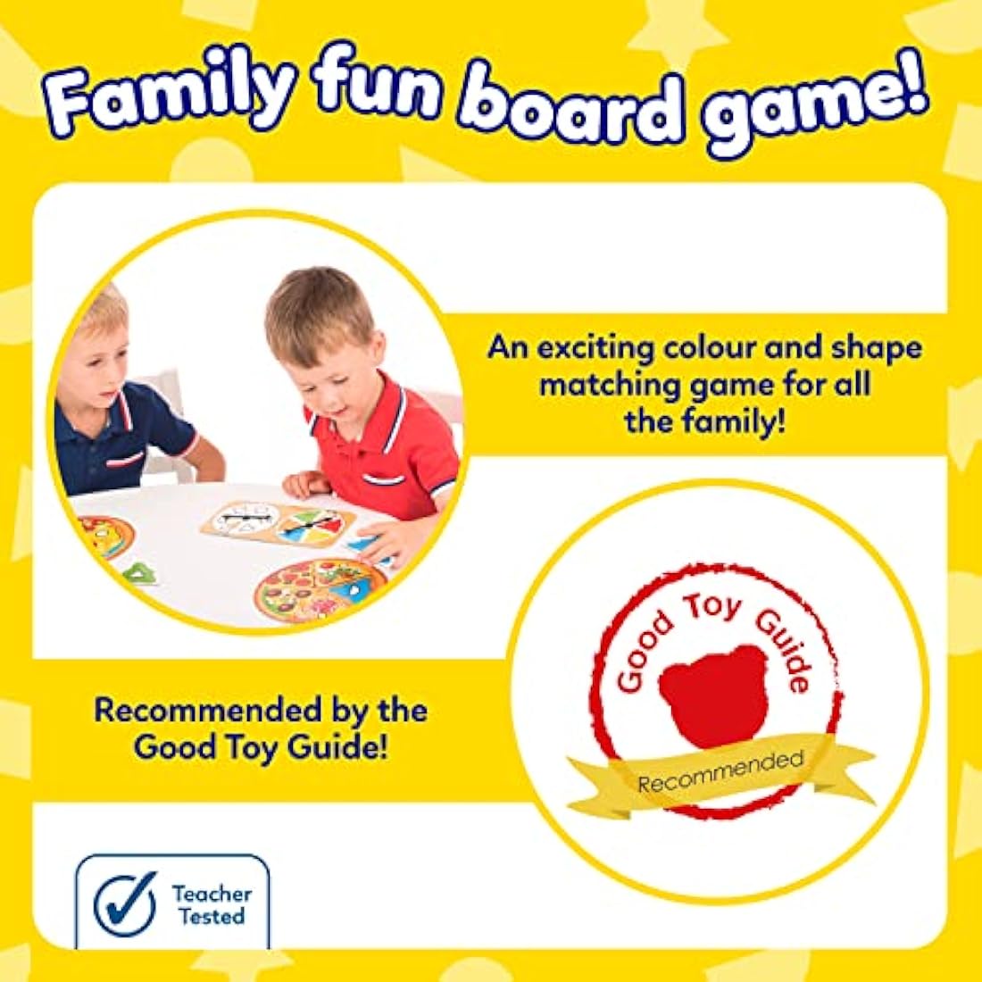 Orchard Toys Pizza, Pizza! Game, Educational Board Game for Preschoolers and Children Age 3-7, Shape and Colour Game, Educational Game Toy